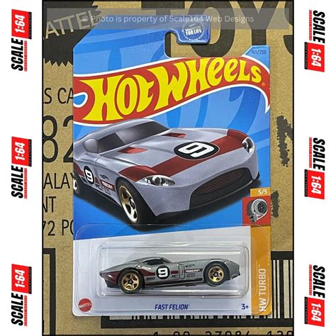 Hot Wheels Fast Felion Grey Mainline Hw Turbo 165250 Scale164