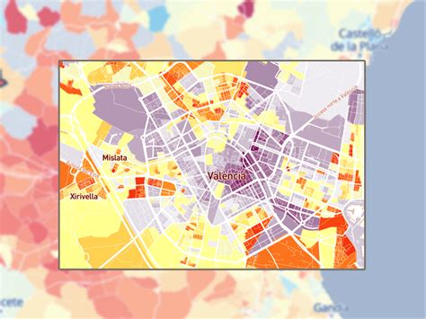 Mapa de la renta valenciana los municipios más ricos y pobres Comunitat