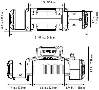 Badland Zxr Lb Truck Suv Winch With Wire Rope Manual