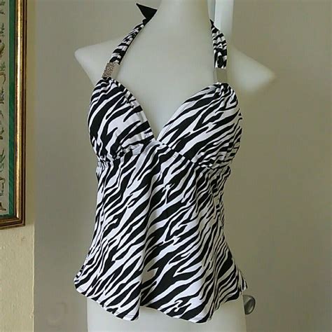 Zebra Halterkini Swim Merona Zebra Print Clothes Easy Diy Clothes