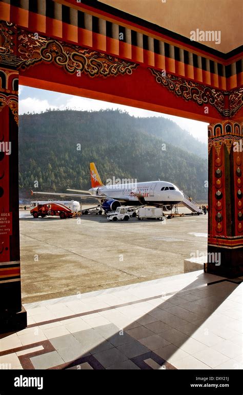 Royal Bhutan Airlines Druk Air Airbus A At Paro Airport Bhutan