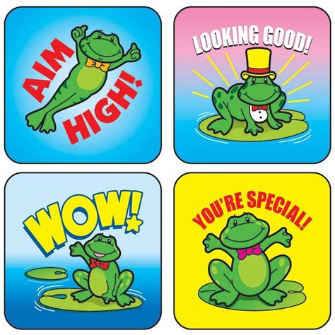 Cd 0617 Frogs Motivational Stickers By Carson Dellosa