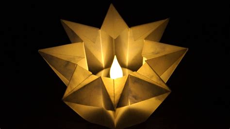 Basteln und mehr...: Windlicht Stern basteln zu Weihnachten, Origami ...