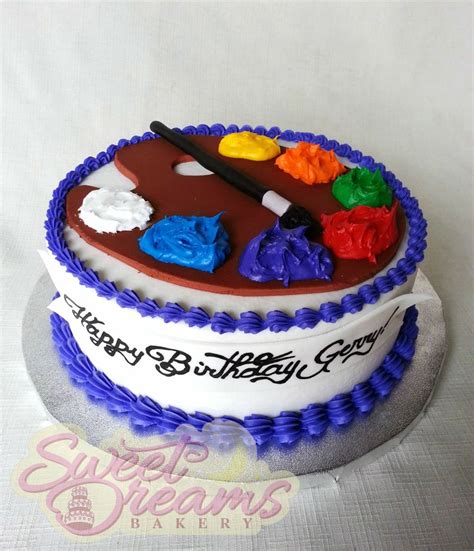 Painters Themed Birthday Cake From Sweet Dreams Bakery Tennessee