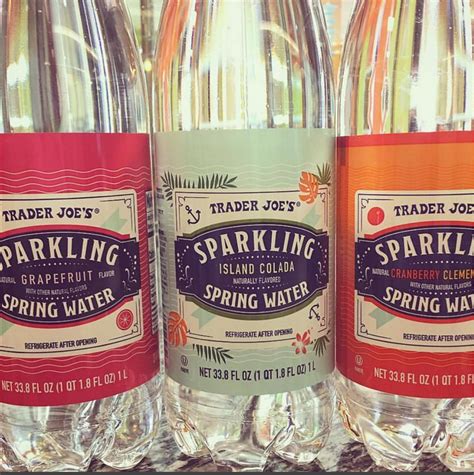 Trader Joes Sparkling Spring Water Flavors Natural Spring Water, Polar Bottle, Flavored Water ...