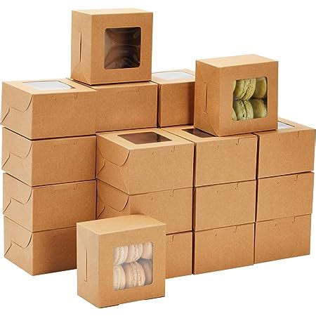 Kraft Paper Bakery Boxes Pack Single Pastry Box Inch Packaging