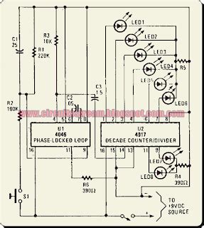 Simple Led Electronic Roulette Circuit Diagram Electronic Circuit