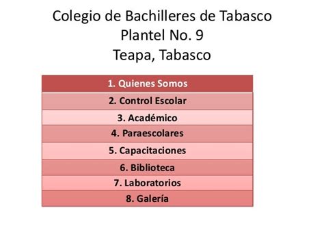 Colegio De Bachilleres De Tabasco Plantel 9