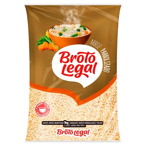 Arroz Parboilizado Tipo 1 Broto Legal Pacote 5kg Sonda Supermercado