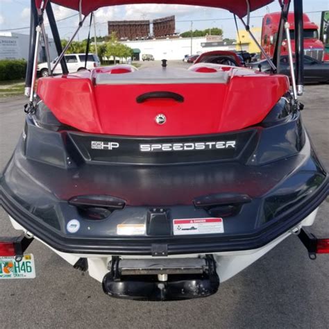 2007 Sea Doo Speedster 150 Jet Boat W Wakeboard Tower Bimini Top