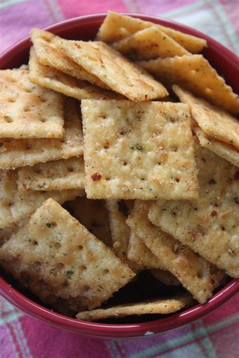 Zesty Saltine Crackers Allisonproper Recipe Seasoned Crackers