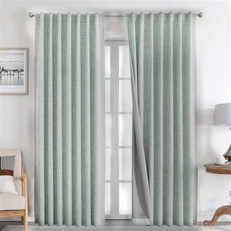 Joydeco Cortinas Para Oscurecer Al 100 243 Cm De Largo 2 Paneles