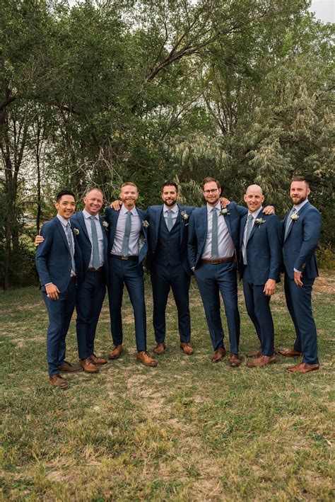 Navy Blue Suits For Groomsmen Navy Blue Wedding Theme Wedding Groomsmen Attire Blue Themed