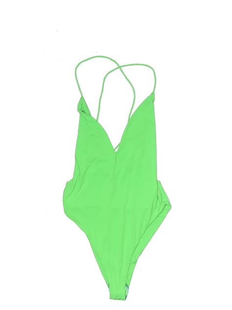 Superdown Solid Green One Piece Swimsuit Size S 62 Off Thredup