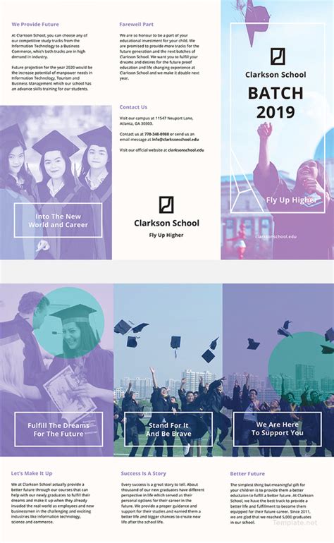 16 Graduation Brochure Templates Free Psd Eps Illustrator Ai Pdf