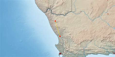 Distance Springbok-Vredendal