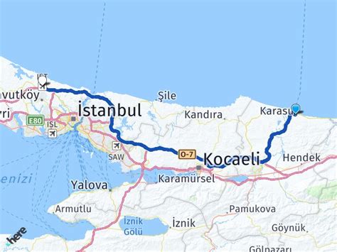 Sakarya Karasu İstanbul Havalimanı Arası Kaç Km Yol Tarifi