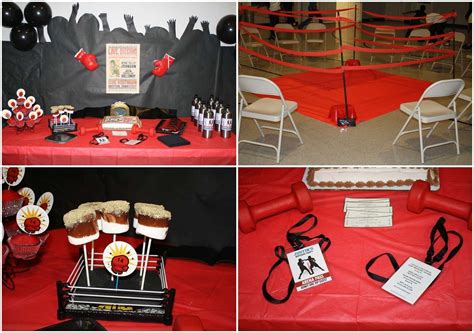 Boxing Party Decoration Ideas For Kids Blarney Party Wwe Birthday