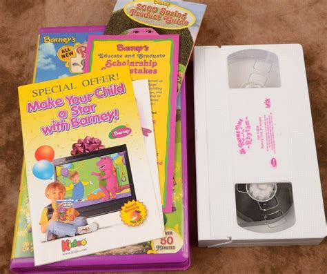 Barney Barneys Rhyme Time Rhythm VHS Purple Clamshell Case Mother