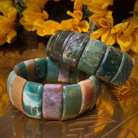 Tucson Exclusive Fancy Jasper And Moss Agate Bracelets