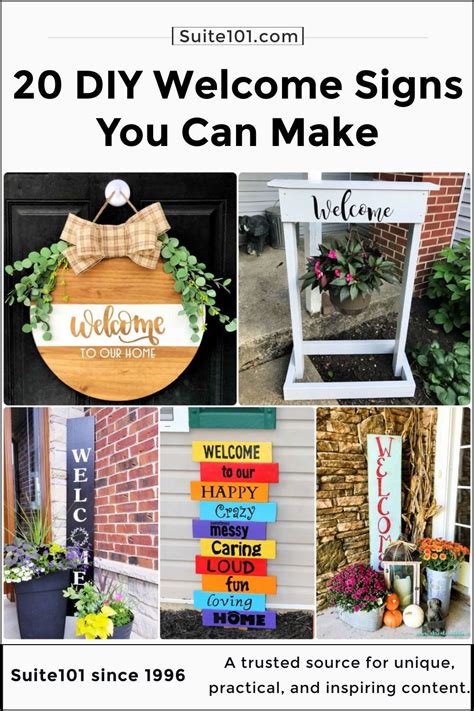 20 Diy Welcome Sign Ideas To Make Your Entrance Pop