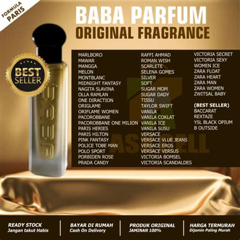 Jual Parfum Parfume Farfume Baba Original Bonus Emas 0 001 Gram