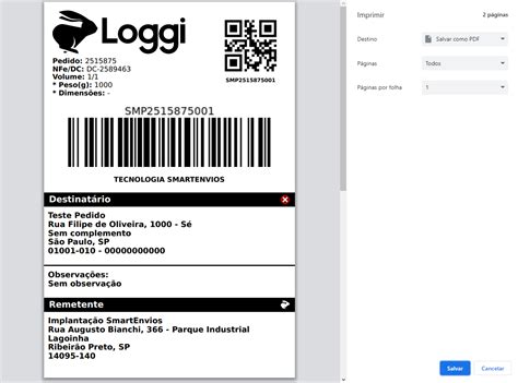 Como Imprimir Uma Etiqueta De Envio Smartenvios