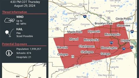 Severe Thunderstorm Warning Until 5 15 P M Includes Twin Cities Mpr News