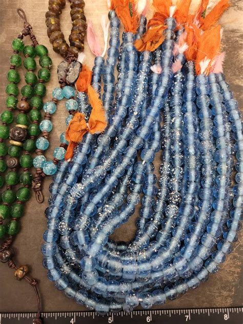 Indonesian Glass Beads Rustic Shape 15 Inch Strand Etsy