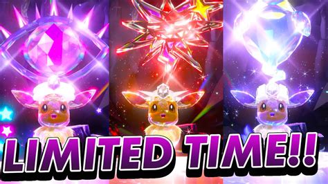 Limited Time Eevee Spotlight Tera Raid Event In Pokemon Scarlet And