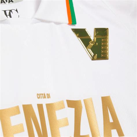 Dres Kappa Venezia Segunda Equipación 2023 2024 White Gold Fútbol Emotion