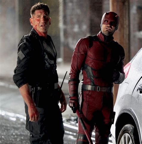 Charlie Cox Ve Jon Bernthal Daredevil Born Again Setinde