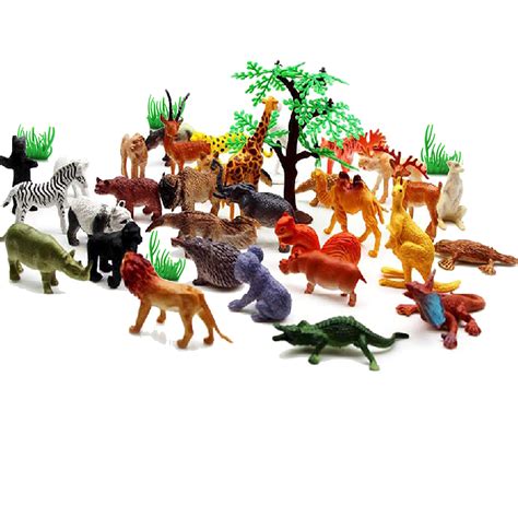 animals figures realistic mini wild zoo plastic jungle animals toys set