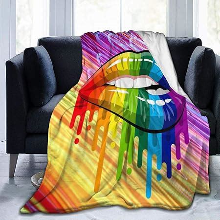 Amazon LGBT Pride Blanket Fleece Throw Blanket For Couch Bed Sofa