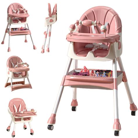 Free Shipping Jojolam Baby High Chair 4 In 1 Foldable Highchair