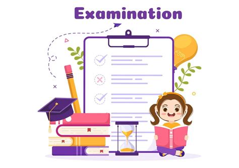 Examination Paper Illustration With Kids Online Exam Form Papers