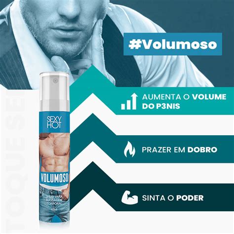 Spray Excitante Masculino Volumoso Ml Sexy Hot Toque Sensato