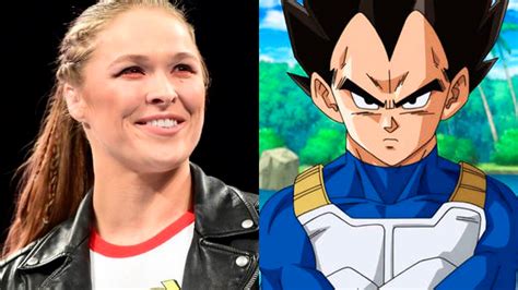 Dragon Ball Ronda Rousey Elige A Vegeta Como El Mejor Personaje Del Anime