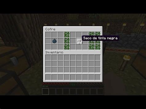 COMO OBTENER SACO DE TINTA NEGRA EN MINECRAFT FÁCIL BIEN EXPLICADO