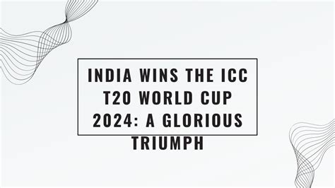 Icc Mens T20 World Cup 2024 Final Raye Valene