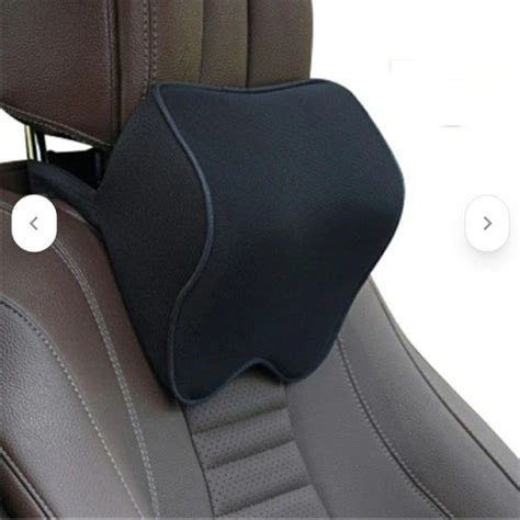 Ctcar Bantal Leher Kursi Mobil Ergonomis Memory Foam Neck Pillow