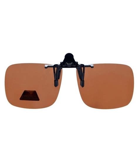 Large Polarized Flip up Sunglasses Clip on - Brown New | Flip up sunglasses, Clip on sunglasses ...