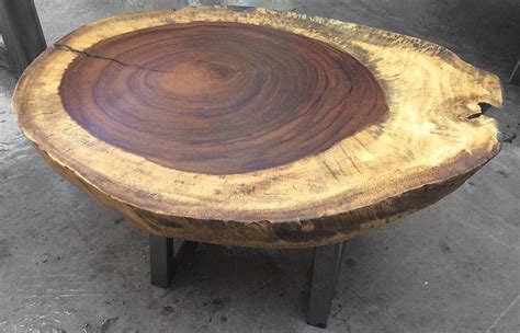 Solid Wood Round Coffee Table Parotas Carpentry And Custom