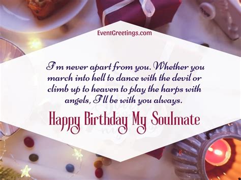 20 Cute And Romantic Birthday Wishes For Soulmate Events Greetings