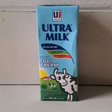 Jual Susu Ultra Full Cream 200ml Shopee Indonesia