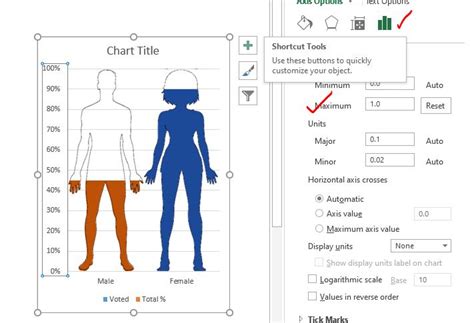 10 Steps To Create Male Female Infographic Chart In Excel