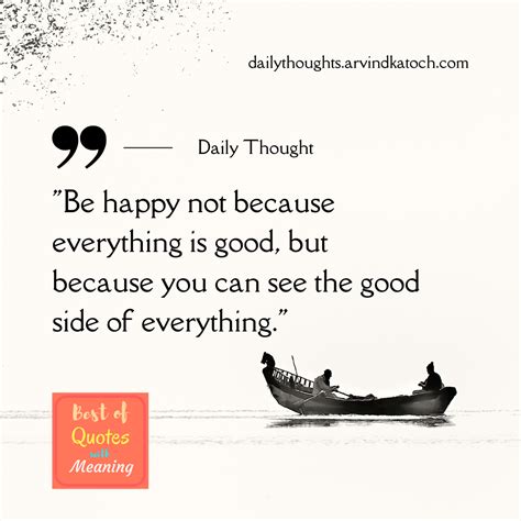 happy     good daily thought  meaning