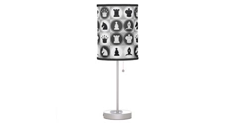 Chess Pattern Table Lamp Zazzle