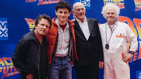 Michael J Fox And Christopher Lloyd Attend Back To The Future On Broadway Broadway Direct