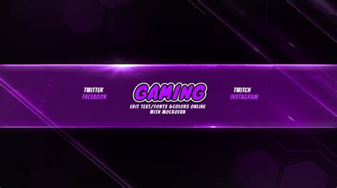 FREE Gaming Banner For YouTube MockoFUN